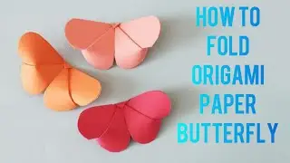 How to fold origami butterfly | diy paper butterfly | origami paper butterfly setup by setup
