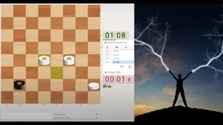 Вот как надо играть в шашки! Молниеносная игра в русские шашки.