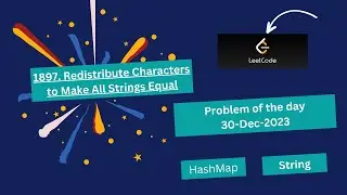 1897.Redistribute Chars to Make All Strings Equal | #leetcode #coding #problemoftheday #algorithm