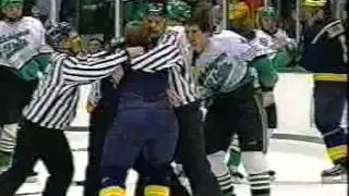 UM vs MSU Hockey Fight