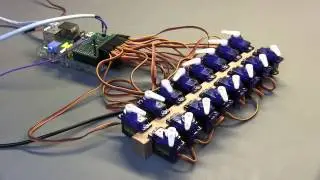 AB Electronics Servo Pi demo with 16 servos