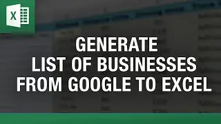 Google Business Extractor in Excel