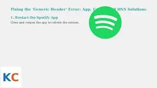 How to Fix Spotify “Error Dialog – Generic Header” – App, Cache & DNS
