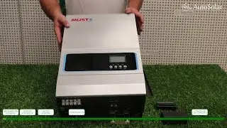Inversor Cargador 5000W 48V Must Solar | Pantalla, opciones de uso y configuración