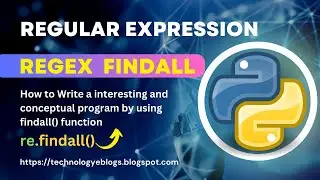 findall() program in Python regex | concept of regular expression | interesting program 