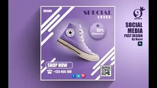 How to make social media design (PhotoShop Tutorial)