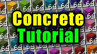 How To Make Concrete In Minecraft Tutorial