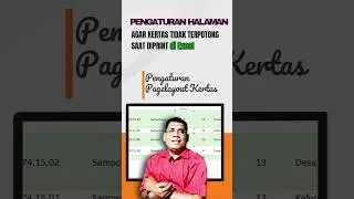 Cara mengatur kertas di excel agar tidak terpotong saat diprint #microsoftexcel #belajarexcel