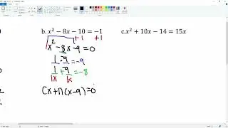 Chapter 10 Problem 6 Solve by Factoring a Trinomial when a is 1
