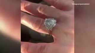 Video: Gwen Stefani shows off huge engagement ring from Blake Shelton
