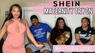 SHEIN Maternity Try On Haul | Family Rates My Fits