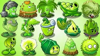 100% All GREEN PREMIUM LEVEL 1000 vs All Final Boss - Plants vs Zombies 2 Mod
