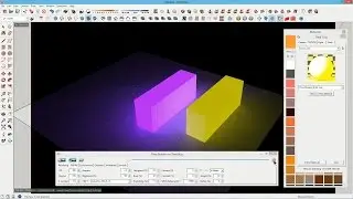 Thea render + SketchUP. Светящиеся материалы.