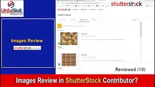 Shutterstock REVIEW after submitting your Illustrations and images.