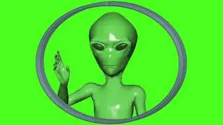 Green Screen Alien No Copyright Graphics For Projects (Free To Use)