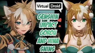 Virtual Droid 2 Skins Gorou & Hina | Couple Skins Virtual Droid | Virtual Droid Skins Genshin Impact