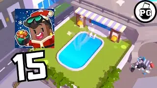 Huge Rooftop Pool! 🎩 Merge Mayor - Gameplay Walkthrough |Part 15|