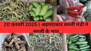 Ahmedabad wholesale vegetable market | 20 February 2025 | अहमदाबाद सब्जी मंडी मे सब्जी के भाव...