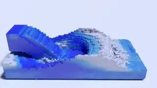 PIC/FLIP Fluid Simulation - LEGO Inflow