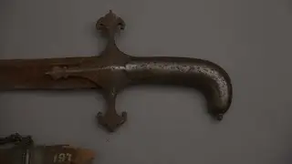 Moderate restoration of an Indian tulwar sword & scabbard