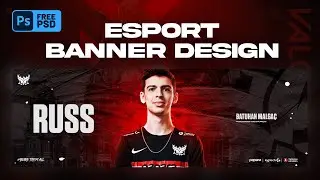 How to make  Esport Banner Desgin? | Photoshop Header Design