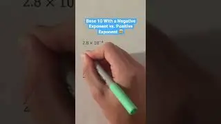 Base 10 With a Negative Exponent vs. Positive Exponent 🤯 