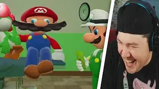 Mario Reacts To Nintendo Memes 7 ft. Luigi | SMG4 | REAKTION
