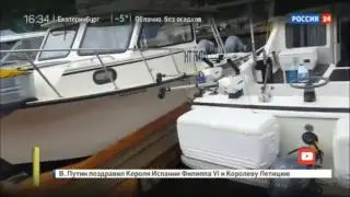 Кит заплыл в гавань на Аляске