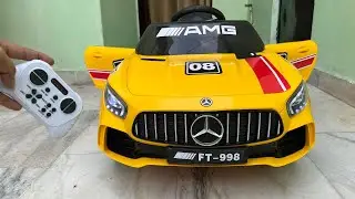 RC Mercedes-Benz AMG Car Unboxing & Testing | Remote Control Ride on Mercedes Car | Shamshad Maker🔥🔥