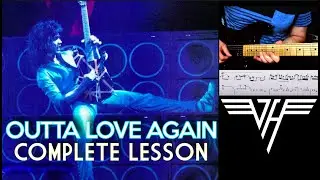 “Outta Love Again“ Van Halen - Complete Guitar Lesson w/TAB