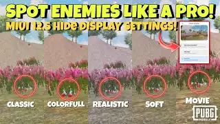 Redmi Note 7 MIUI 12.5 Display Hidden Setting For Gaming | How To Spot Enemy Like a Pro In BGMI ✅