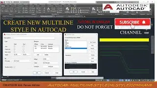 #Mlstyle command #How to create new multiline style in AutoCAD #Multiline style in English #AutoCAD