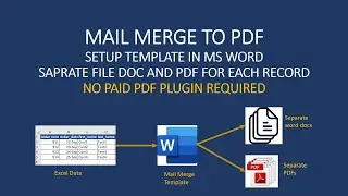 How to Generate PDF from Mail Merge | Mail Merge Save Separate Files | Mail Merge to PDF and Doc