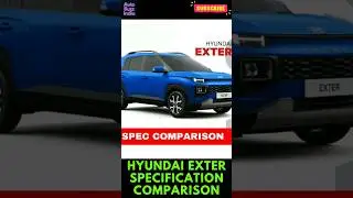 Hyundai Exter Specification Comparison #shorts