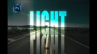 Photoshop Tutorial - Light Text Effect - Glowing Text Effect