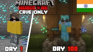 I Survived 100 Days In a Cave Only World in Minecraft Hardcore (Hindi)