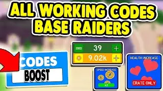 ALL WORKING CODES IN BASE RAIDERS ROBLOX