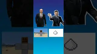 Craft leaders in Minecraft 🔲 #putin #zelensky #russia #ukraine #usa #biden #trump