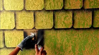 3D wall painting texture // luxury looks. royale play metallic paints