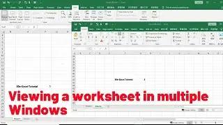 How to view a worksheet in multiple windows in Excel