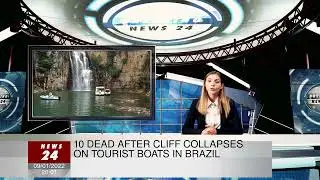 10 dead after cliff collapses on tourist boats in Brazil