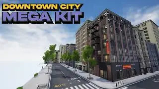 Downtown City MegaKit  - for Godot Unreal and Unity