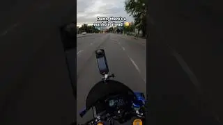Almost CRASHED into the manhole 😅 When you decide to ride on the REAR wheel 😂 #motolife #bikelover