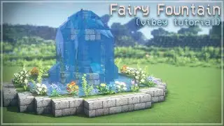 Minecraft: Fairy Fountain 🍄🌿✨ Fairytale Cottagecore Fairycore Fairy tail 🌸 Kelpie The Fox