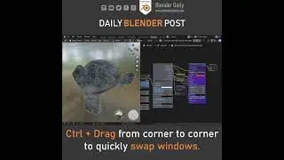 How to Swap Windows in Blender