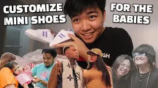 Surprising ZEIRYL, TITUS, ROGERAKER with Mini Custom Shoes 👶🏻👟💖 | Muning 🎨