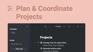 Plan & Coordinate Projects in Workflowy