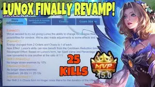 LUNOX REVAMP !!! LUNOX GAMEPLAY REVAMPED LUNOX ! GOOD OR BAD ?! MLBB LUNOX - LUNOX MOBILE LEGENDS