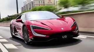 BYD Yangwang U9 on the road