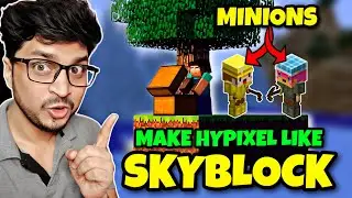 How To Make SkyBlock Server with MINIONS Like Hypixel | Make SkyBlock Server in Aternos Minecraft